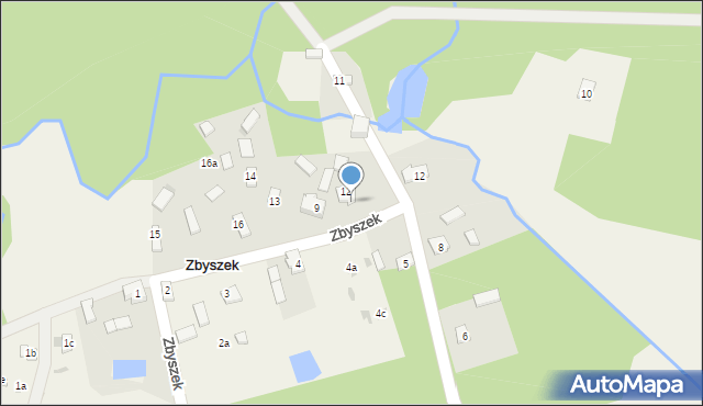 Zbyszek, Zbyszek, 12a, mapa Zbyszek