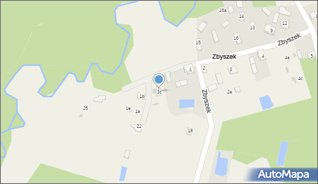 Zbyszek, Zbyszek, 1c, mapa Zbyszek