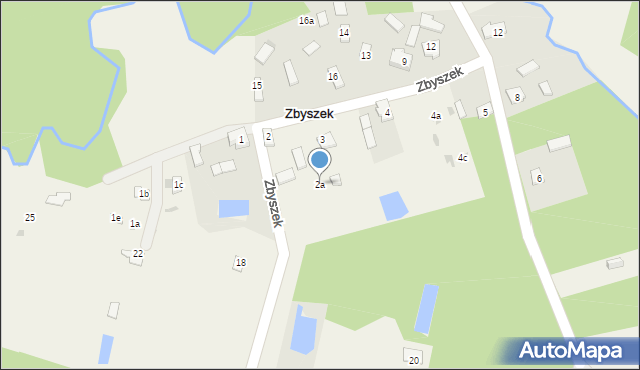 Zbyszek, Zbyszek, 2a, mapa Zbyszek