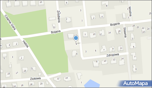 Bojano, Zdrojowa, 4, mapa Bojano
