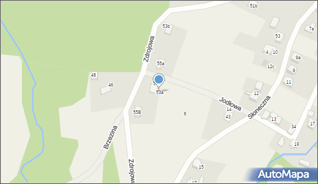 Bujaków, Zdrojowa, 53a, mapa Bujaków