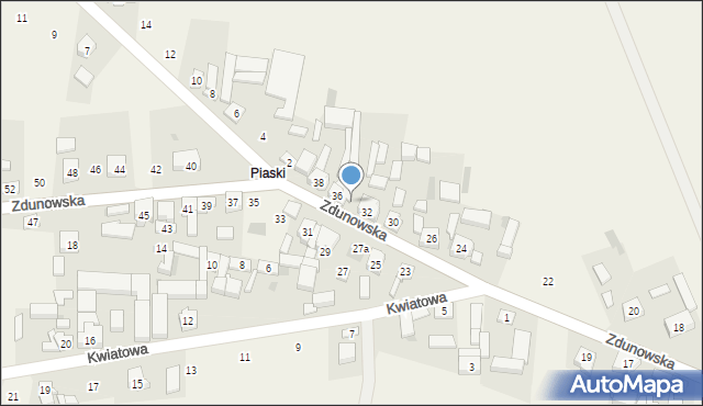 Chwaliszew, Zdunowska, 34, mapa Chwaliszew