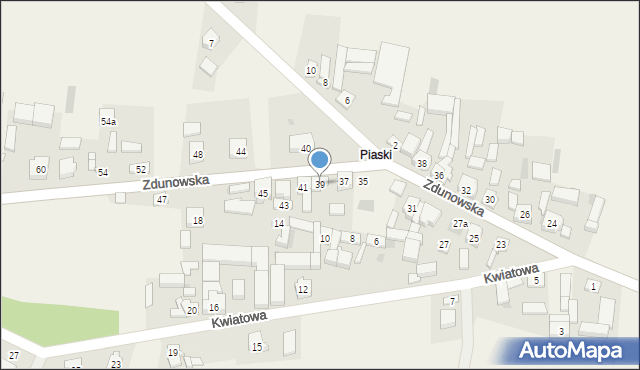 Chwaliszew, Zdunowska, 39, mapa Chwaliszew