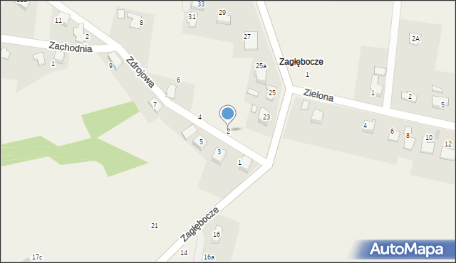 Czaniec, Zdrojowa, 2, mapa Czaniec