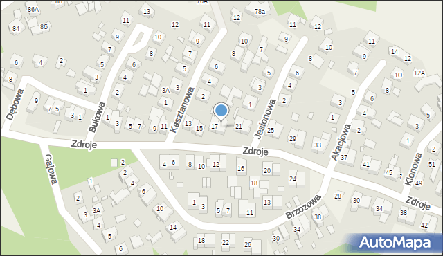 Czerwonak, Zdroje, 19, mapa Czerwonak