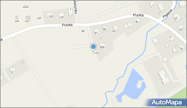 Darzlubie, Zdrojowa, 5, mapa Darzlubie