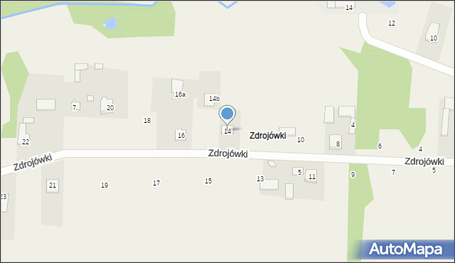 Dobre, Zdrojówki, 14, mapa Dobre
