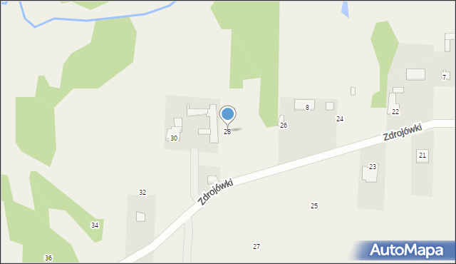 Dobre, Zdrojówki, 28, mapa Dobre