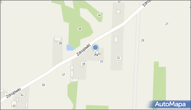 Dobre, Zdrojówki, 35a, mapa Dobre