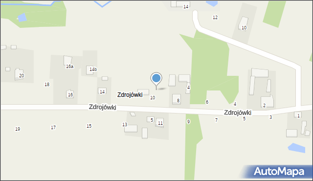 Dobre, Zdrojówki, 8a, mapa Dobre