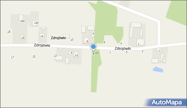 Dobre, Zdrojówki, 9, mapa Dobre