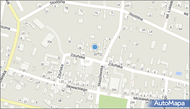 Dobrzyń nad Wisłą, Zduńska, 24, mapa Dobrzyń nad Wisłą