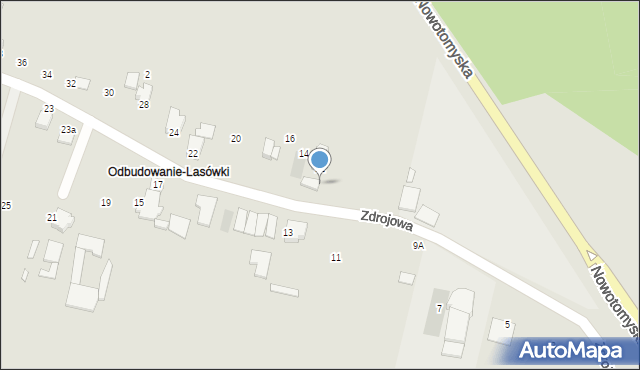 Grodzisk Wielkopolski, Zdrojowa, 12p, mapa Grodzisk Wielkopolski