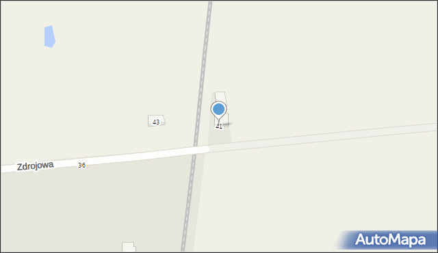 Grójec, Zdrojowa, 41, mapa Grójec