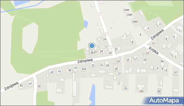 Horyniec-Zdrój, Zdrojowa, 20, mapa Horyniec-Zdrój