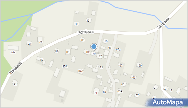 Horyniec-Zdrój, Zdrojowa, 79, mapa Horyniec-Zdrój