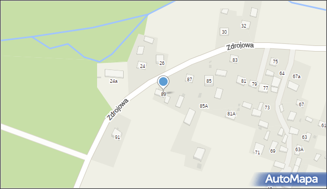 Horyniec-Zdrój, Zdrojowa, 89, mapa Horyniec-Zdrój