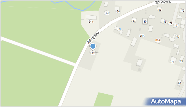 Horyniec-Zdrój, Zdrojowa, 91, mapa Horyniec-Zdrój