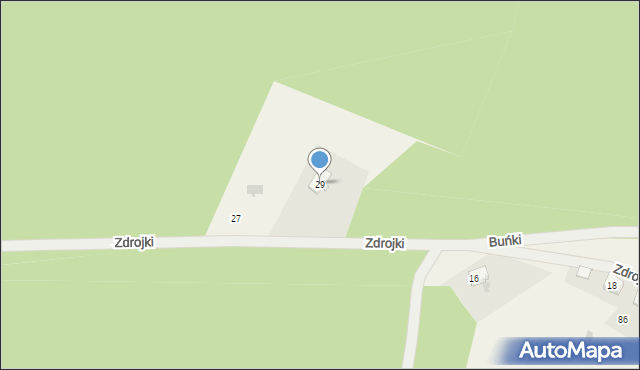 Idzbark, Zdrojki, 29, mapa Idzbark