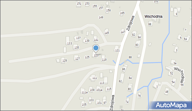 Iwonicz-Zdrój, Zdrojowa, 123, mapa Iwonicz-Zdrój
