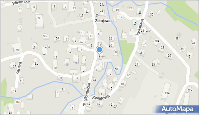 Iwonicz-Zdrój, Zdrojowa, 6, mapa Iwonicz-Zdrój