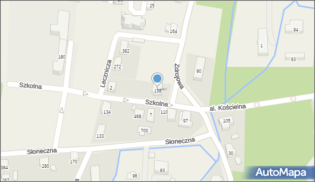 Jaworze, Zdrojowa, 138, mapa Jaworze