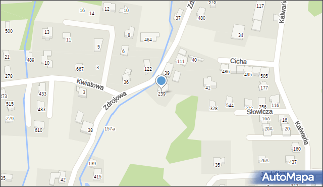 Jaworze, Zdrojowa, 239, mapa Jaworze