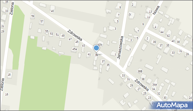 Kłomnice, Zdrowska, 39, mapa Kłomnice