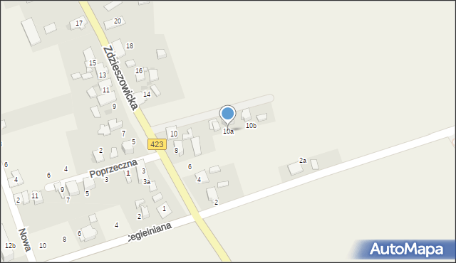 Krępna, Zdzieszowicka, 10a, mapa Krępna