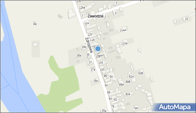 Krościenko nad Dunajcem, Zdrojowa, 108, mapa Krościenko nad Dunajcem