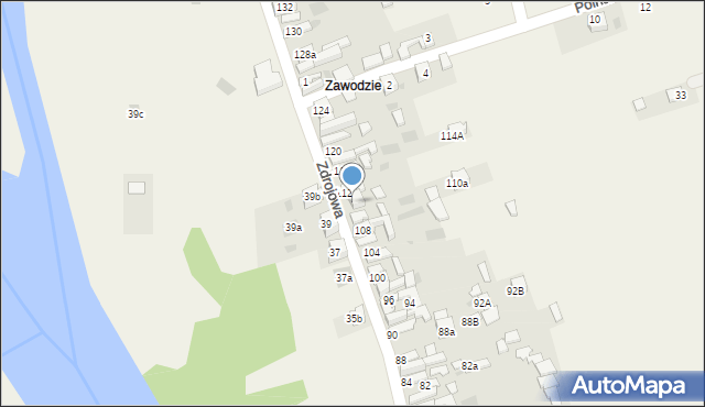 Krościenko nad Dunajcem, Zdrojowa, 112a, mapa Krościenko nad Dunajcem