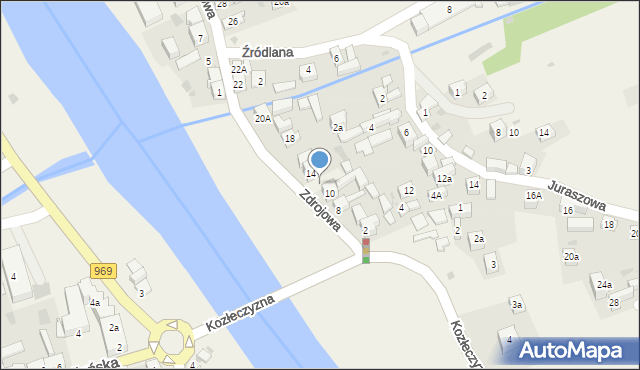 Krościenko nad Dunajcem, Zdrojowa, 12, mapa Krościenko nad Dunajcem