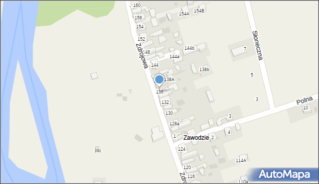 Krościenko nad Dunajcem, Zdrojowa, 136, mapa Krościenko nad Dunajcem