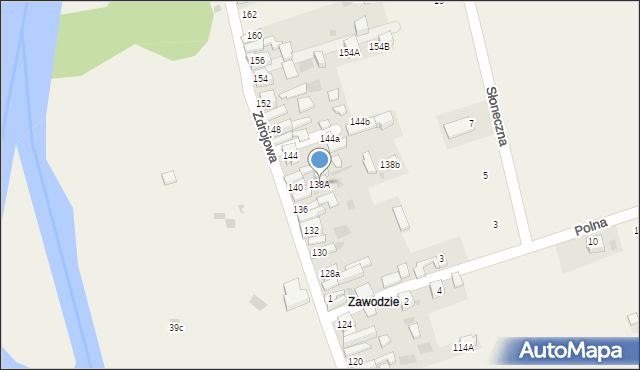 Krościenko nad Dunajcem, Zdrojowa, 138A, mapa Krościenko nad Dunajcem