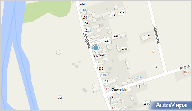 Krościenko nad Dunajcem, Zdrojowa, 140, mapa Krościenko nad Dunajcem