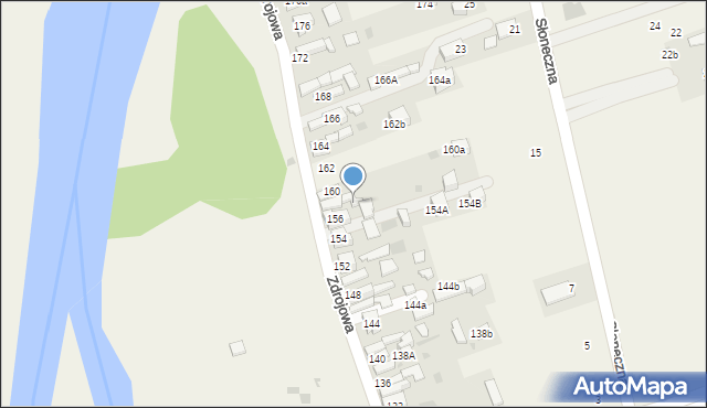 Krościenko nad Dunajcem, Zdrojowa, 158A, mapa Krościenko nad Dunajcem