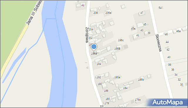 Krościenko nad Dunajcem, Zdrojowa, 196a, mapa Krościenko nad Dunajcem