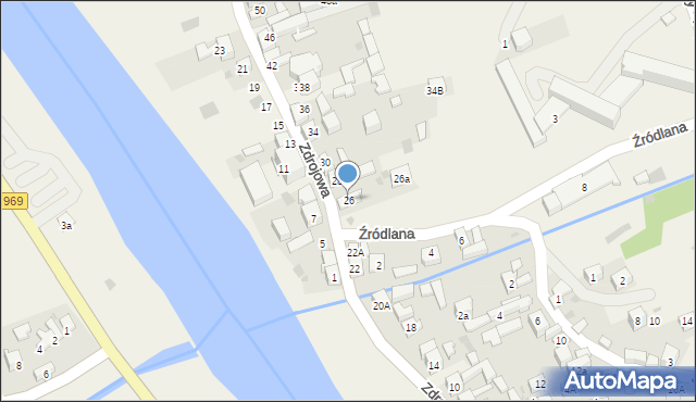 Krościenko nad Dunajcem, Zdrojowa, 26, mapa Krościenko nad Dunajcem
