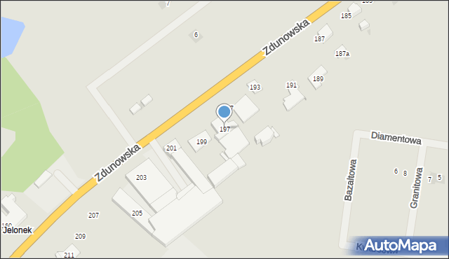 Krotoszyn, Zdunowska, 197, mapa Krotoszyna