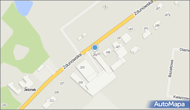 Krotoszyn, Zdunowska, 201, mapa Krotoszyna