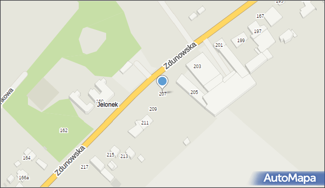 Krotoszyn, Zdunowska, 207, mapa Krotoszyna