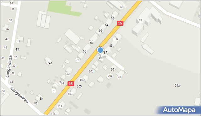 Krotoszyn, Zdunowska, 97, mapa Krotoszyna