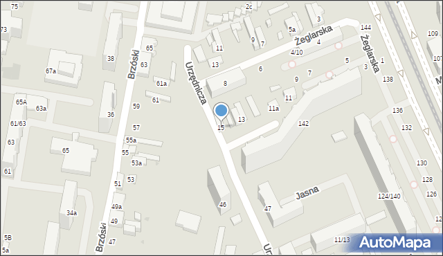 Łódź, Zduńska, 15, mapa Łodzi