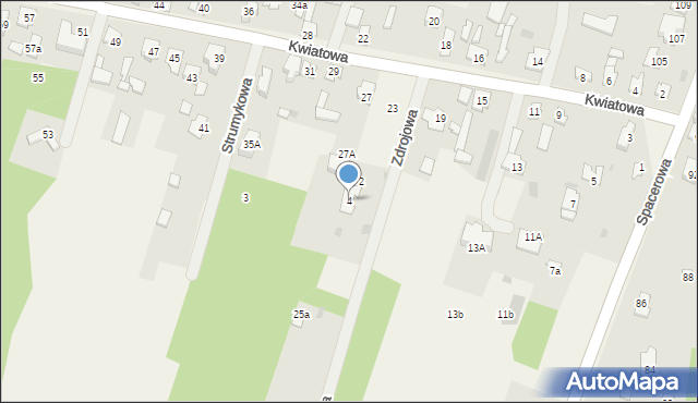 Mariew, Zdrojowa, 4, mapa Mariew