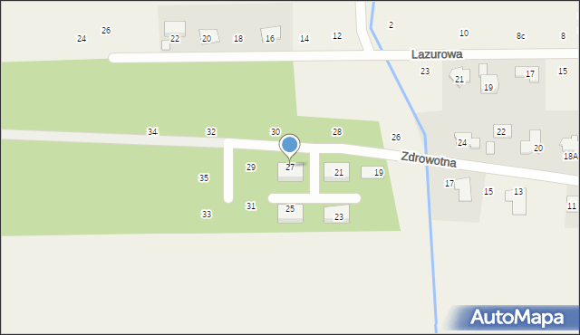 Marysin, Zdrowotna, 27, mapa Marysin