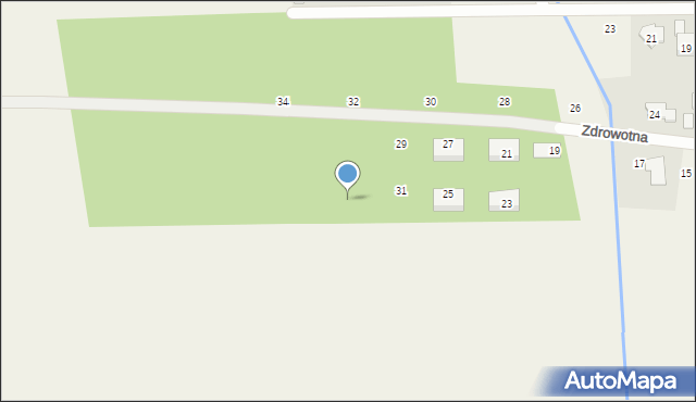 Marysin, Zdrowotna, 33, mapa Marysin