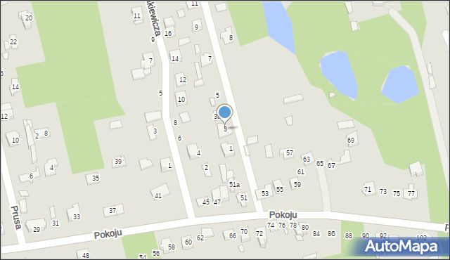 Mrozy, Zdrojowa, 3, mapa Mrozy