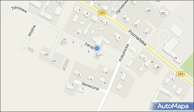 Napachanie, Zdrojowa, 3, mapa Napachanie