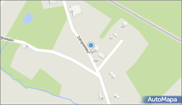 Nowa Ruda, Zdrojowisko, 21b, mapa Nowa Ruda