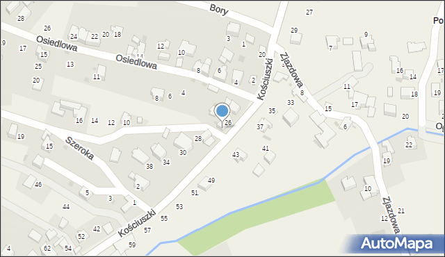 Pietrzykowice, Zdrojowa, 2, mapa Pietrzykowice